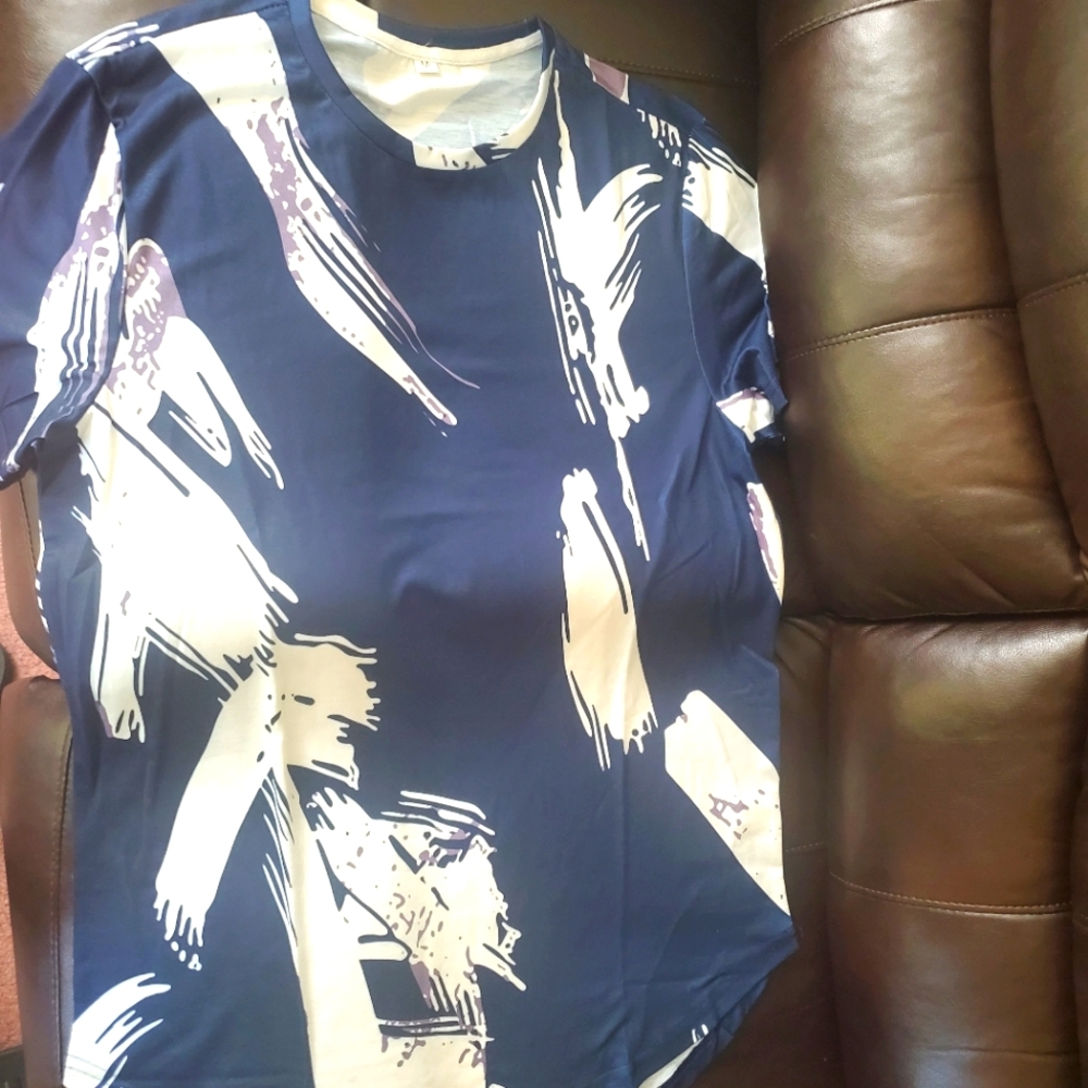 Round Him Synthetic T Shirt